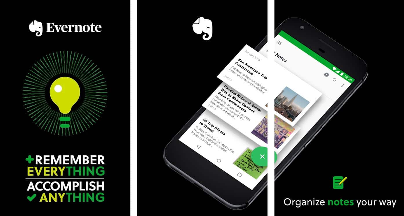 Evernote | Best Free Android Apps of 2020