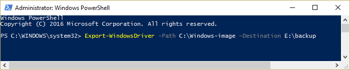 Extract drivers from Windows source image Export-WindowsDriver -Path Windows-image -Destination backup
