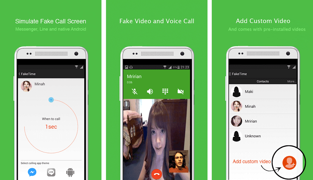 Fake video call - FakeTime 2.8