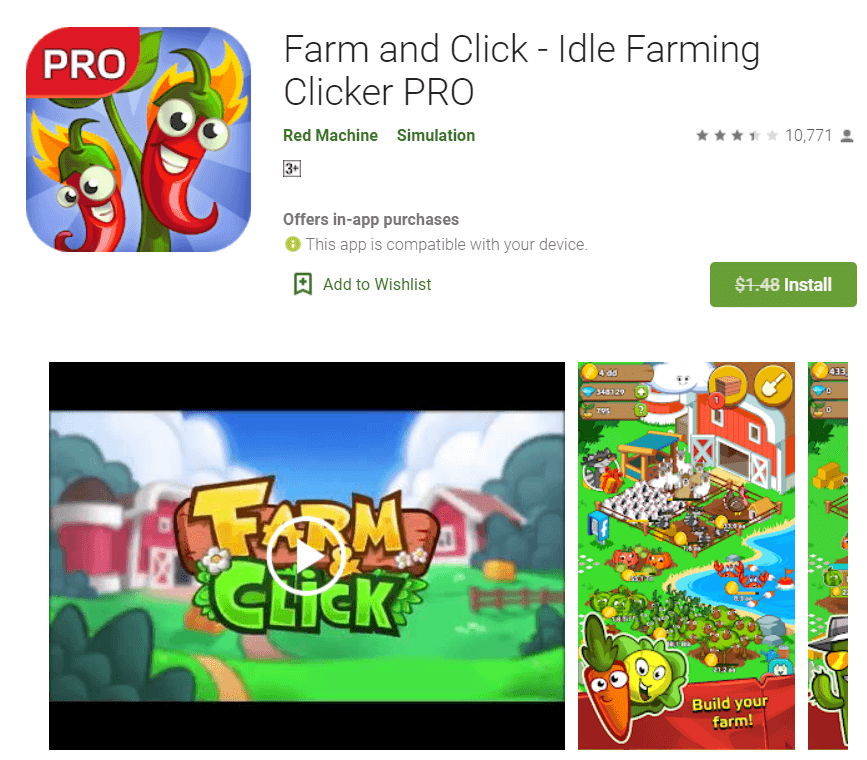 Farm and Click – Clicker canh tác nhàn rỗi