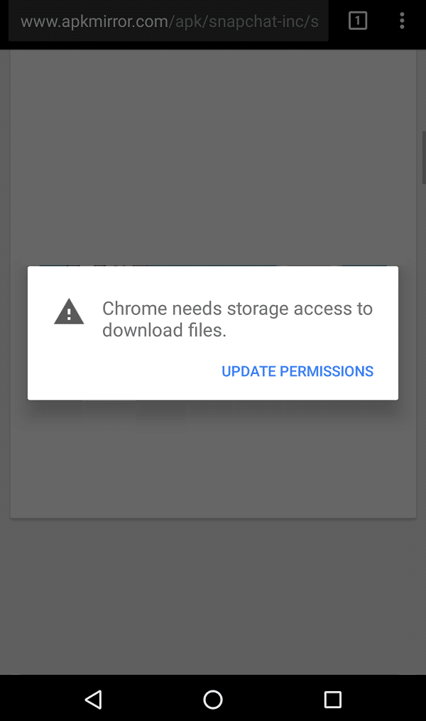 Fix Chrome Needs Storage Access Error on Android