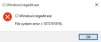 Fix File System Errors on Windows 10