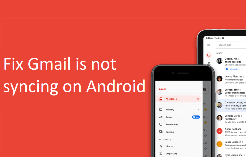 Fix Gmail app is not syncing on Android