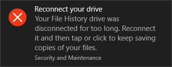 Fix Reconnect your drive warning on Windows 10
