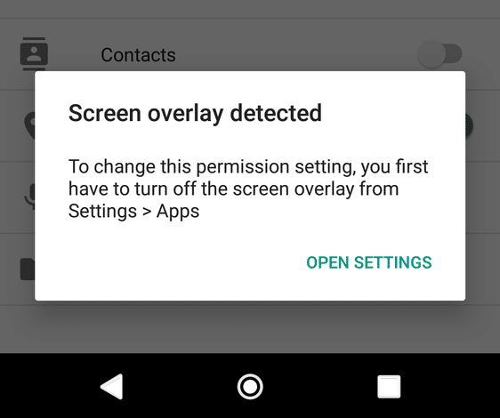 3 Ways to Fix Screen Overlay Detected Error on Android