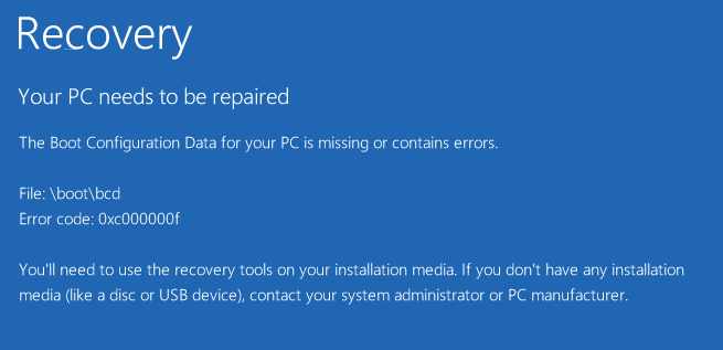 Your PC needs to be repaired [SOLVED]