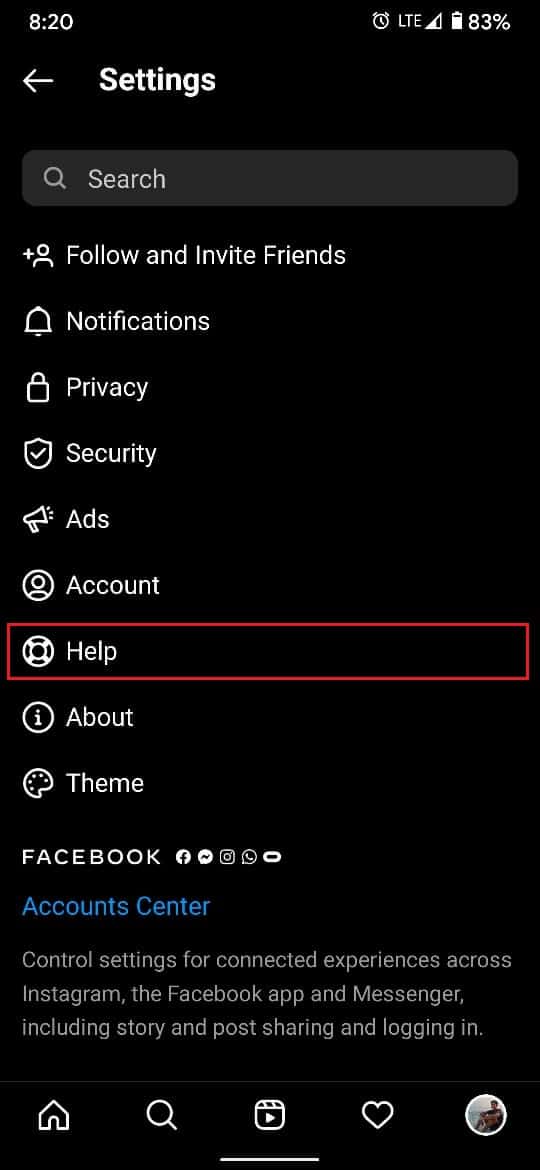 From app settings select Help | Fix Action Blocked on Instagram Error