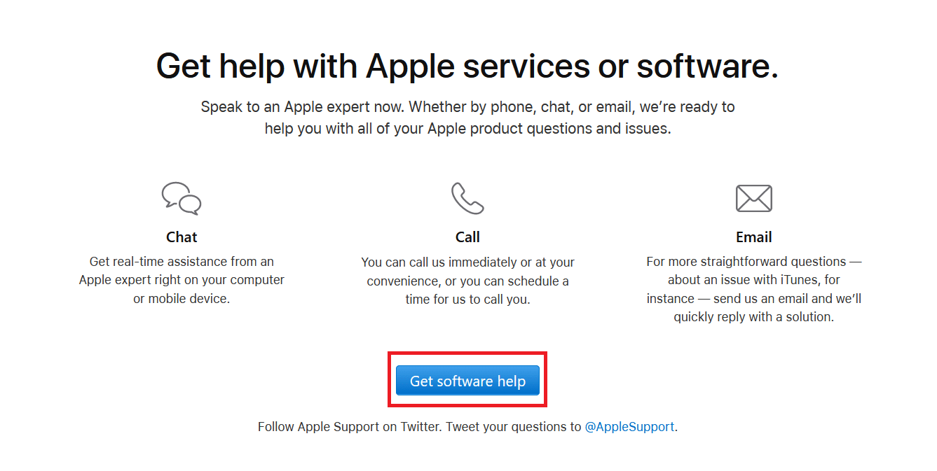 Get Software Help Apple.