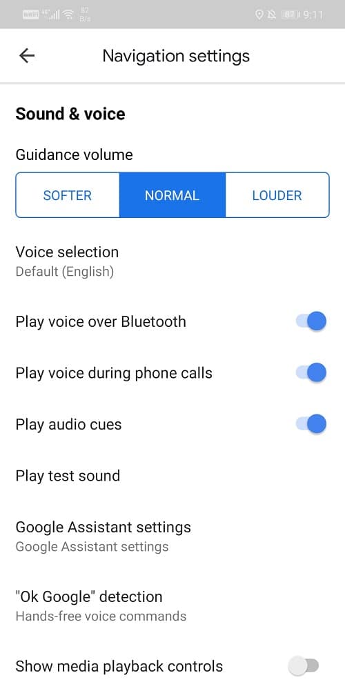 Now simply toggle off the option for “Play voice over Bluetooth”