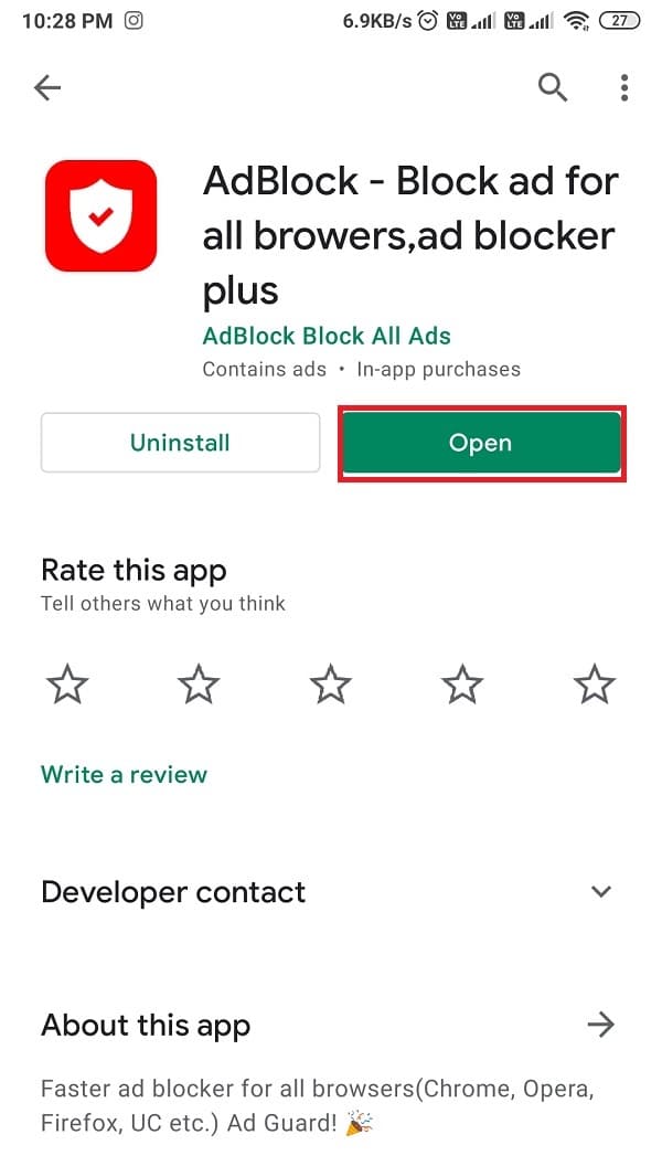 Head to the google play store and install Adblock on your device | How to get rid of Ads on your Android phone