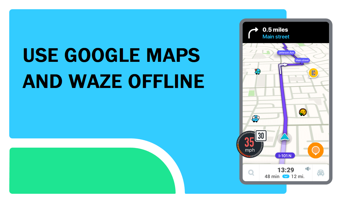 วิธีใช้ Waze และ Google Maps ออฟไลน์เพื่อบันทึกข้อมูลอินเทอร์เน็ต