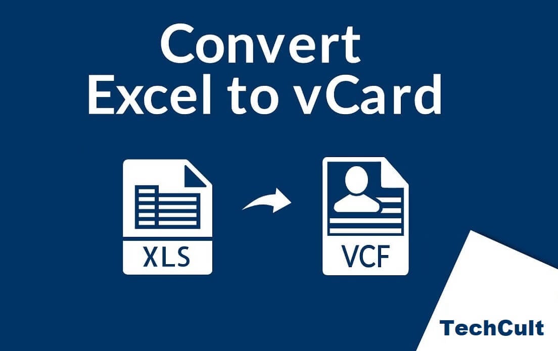 Как преобразовать файл Excel (.xls) в файл vCard (.vcf)?