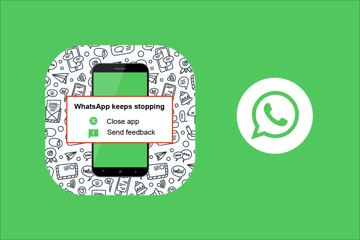 Reparer WhatsApp bliver ved med at gå ned på Android