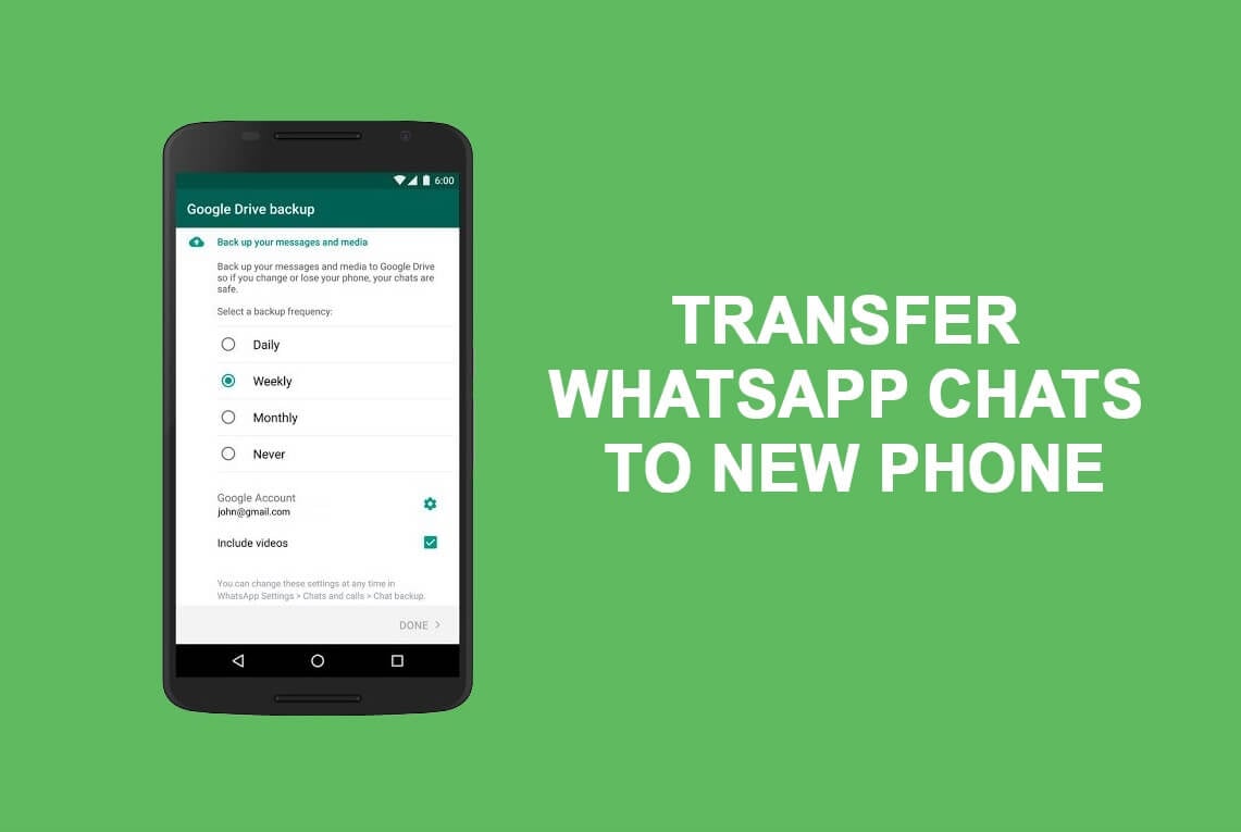 How to Transfer old WhatsApp chats to your new Phone