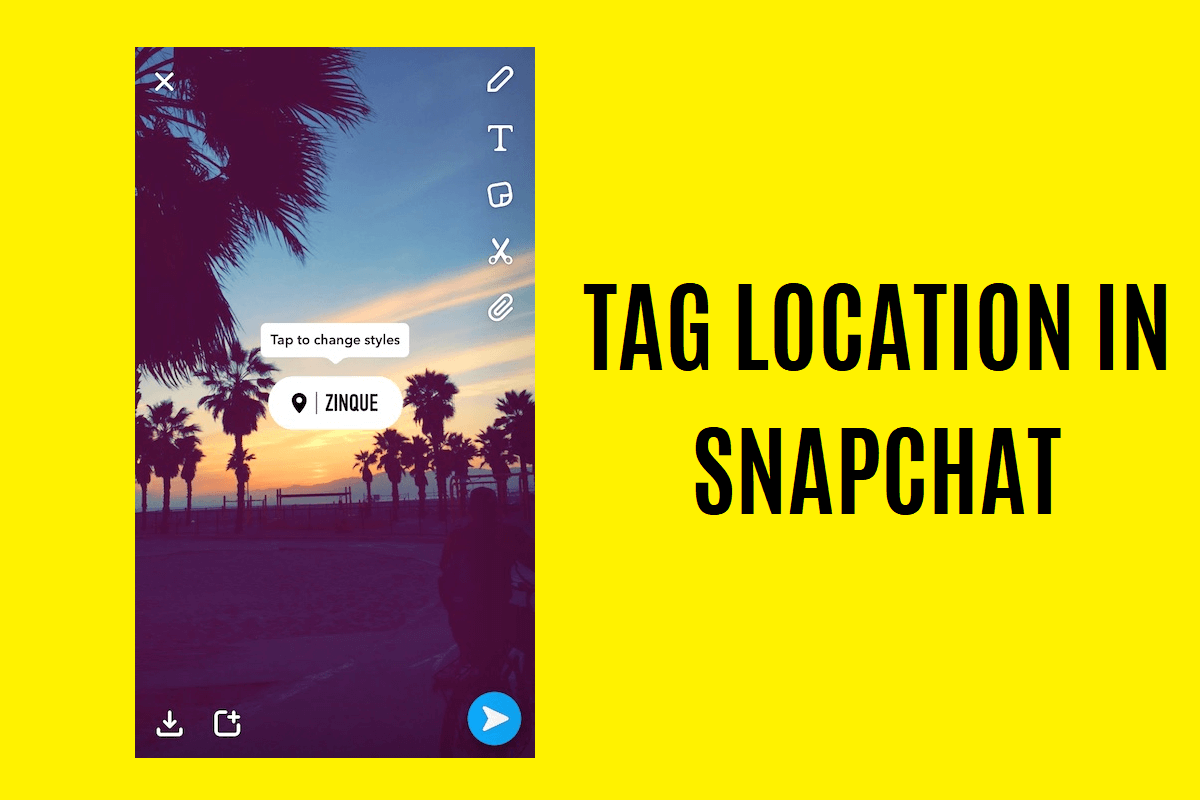 How to tag a location in Snapchat