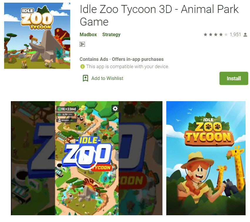 Idle Tap Zoo Tycoon