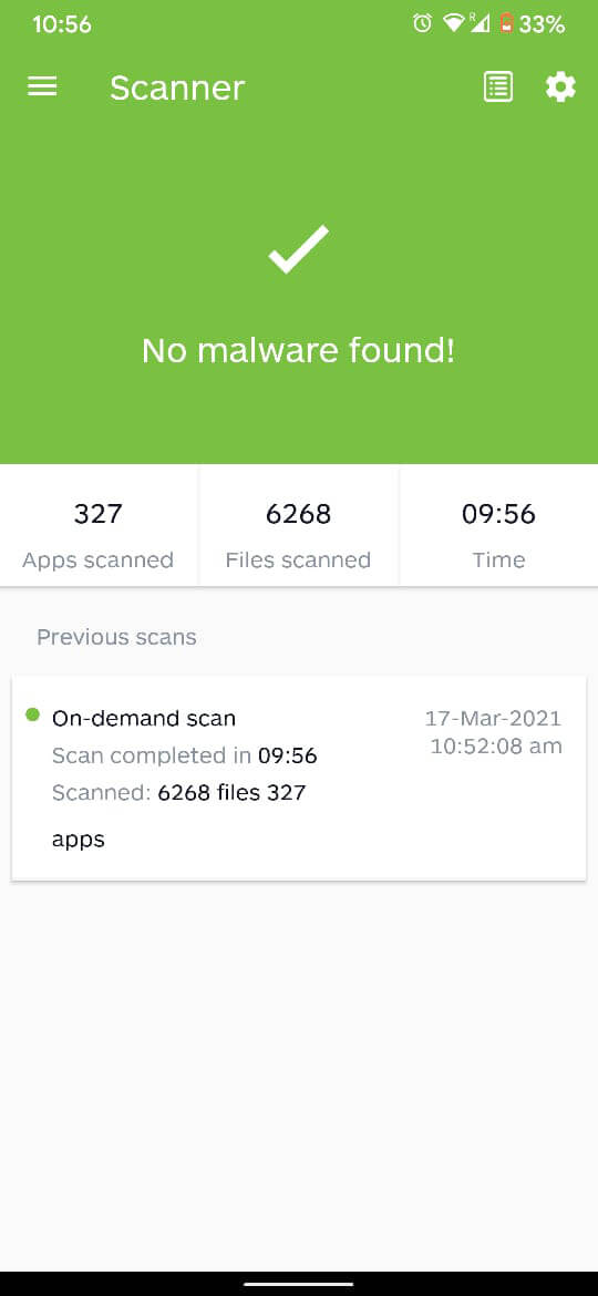 If the app finds malware on your device, you can remove it with ease to ensure that your device operated properly again.