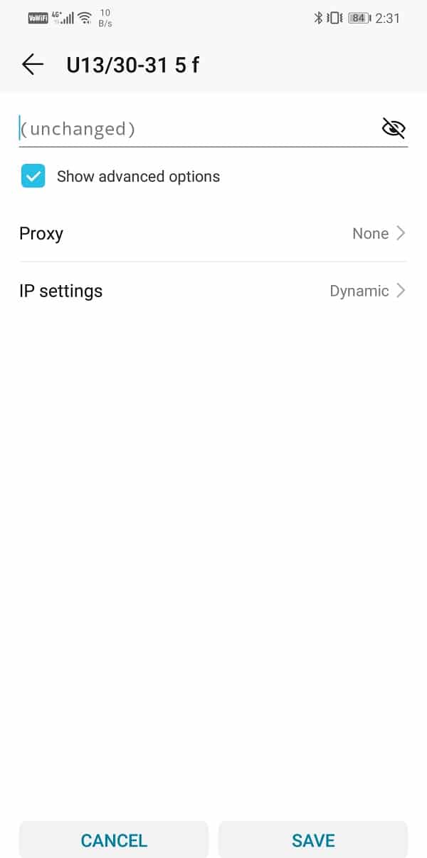 In advanced option you will find two tabs – one for setting up the proxy and the other for IP settings