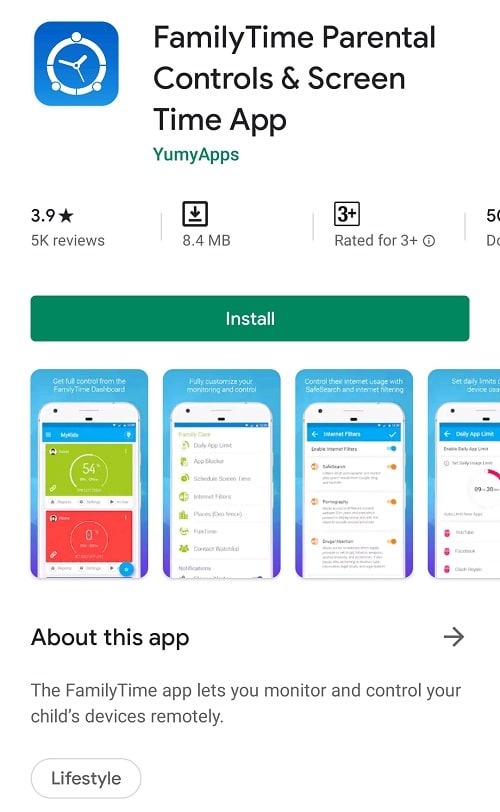 Install FamilyTime app