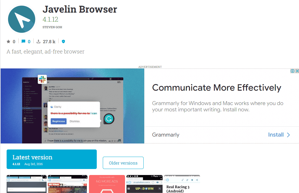Javelin Browser