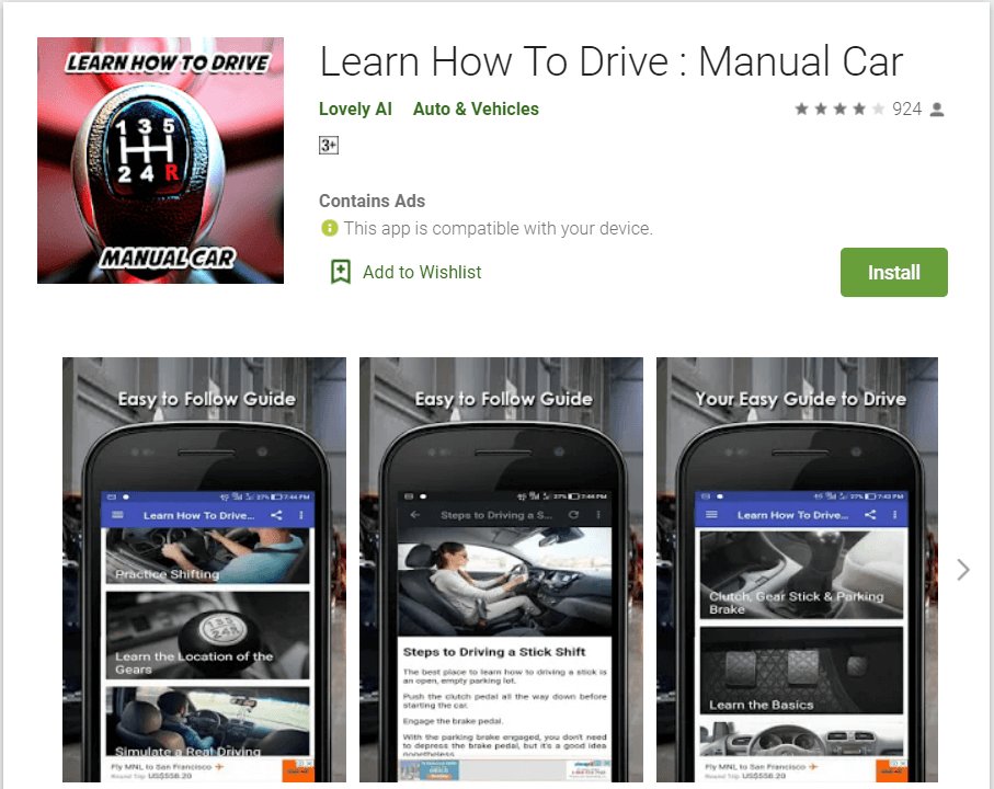 Aprenda a conducir un automóvil manual
