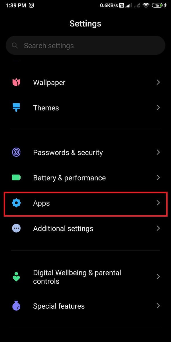 Locate and open 'Apps and notifications.' | How to Delete Pre-Installed Apps on Android
