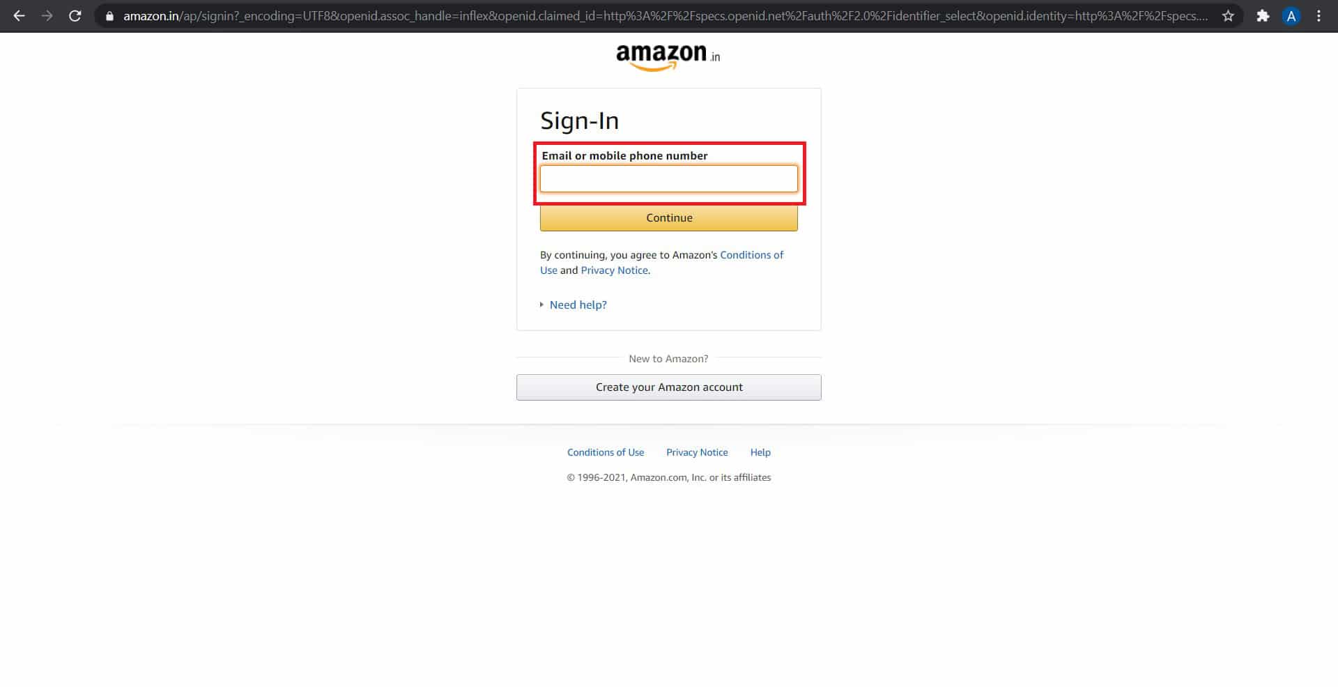 Log in to your Amazon shopping account | How to set up Amazon Prime Video PIN