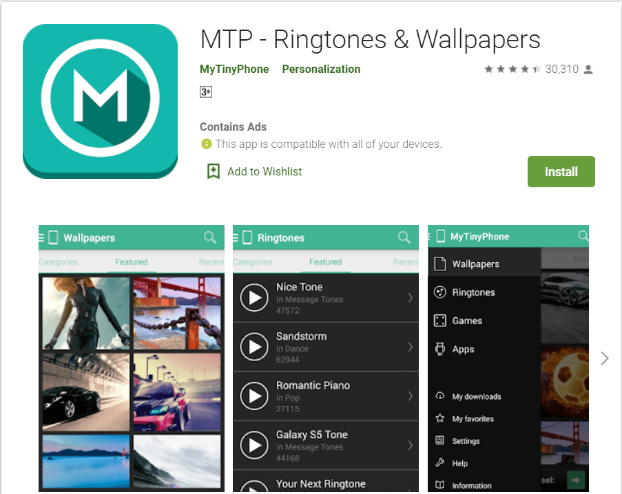 MTP - Ringtones and Wallpaper