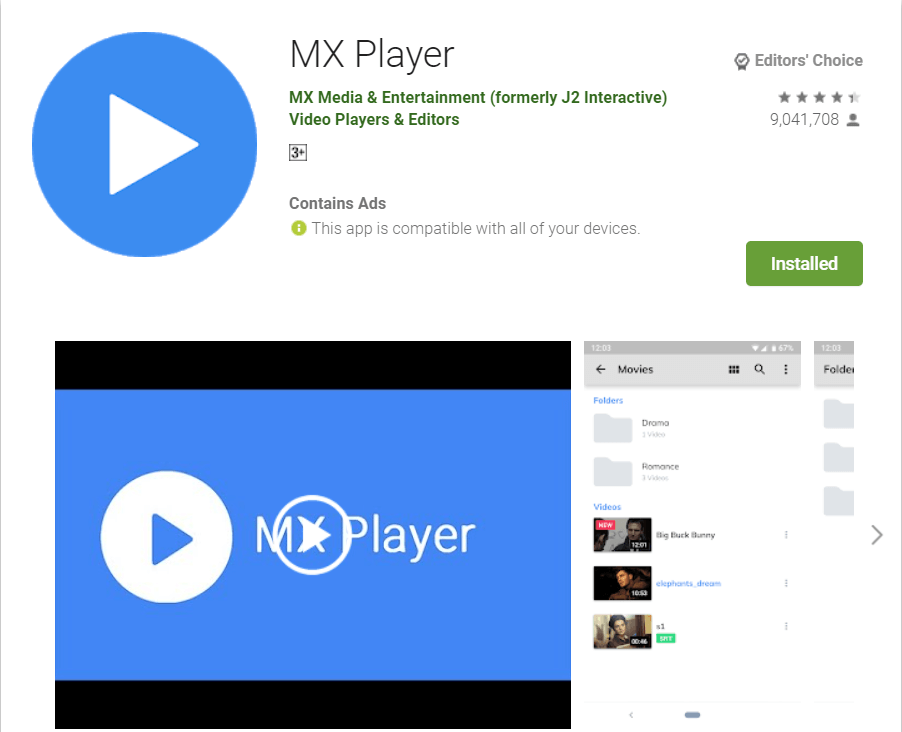 MX reproductor