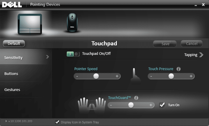 Make sure Touchpad is enable