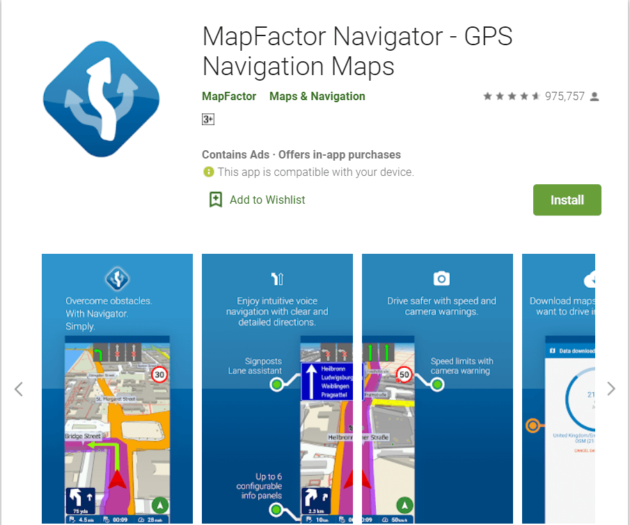 Map Factor Navigator