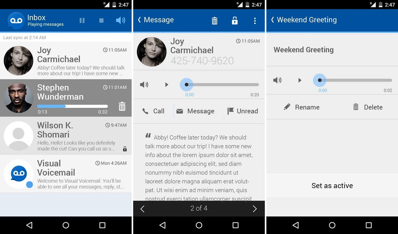 Free Visual Voicemail | How to Access your Voicemail Messages on Android phone