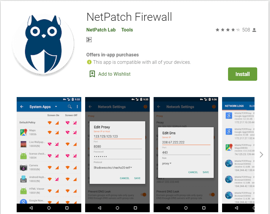 NetPatch Firewall | Best Firewall Authentication Apps For Android Phones