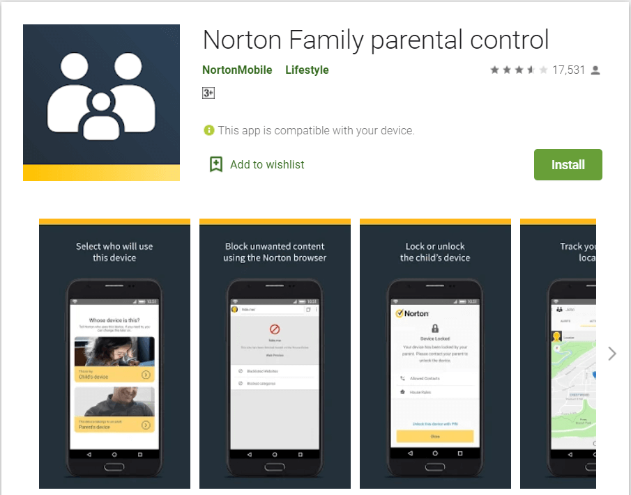 Norton Family Parental Control | block inappropriate websites on android