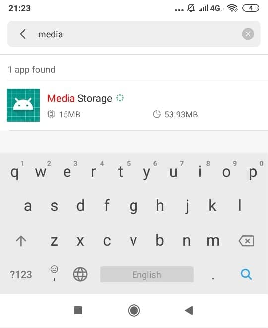 Now search for Media storage or Download manager app