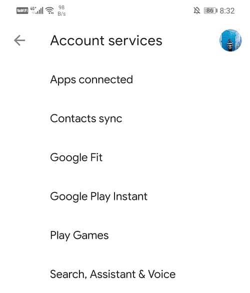 Now select “Search, Assistant &Voice”