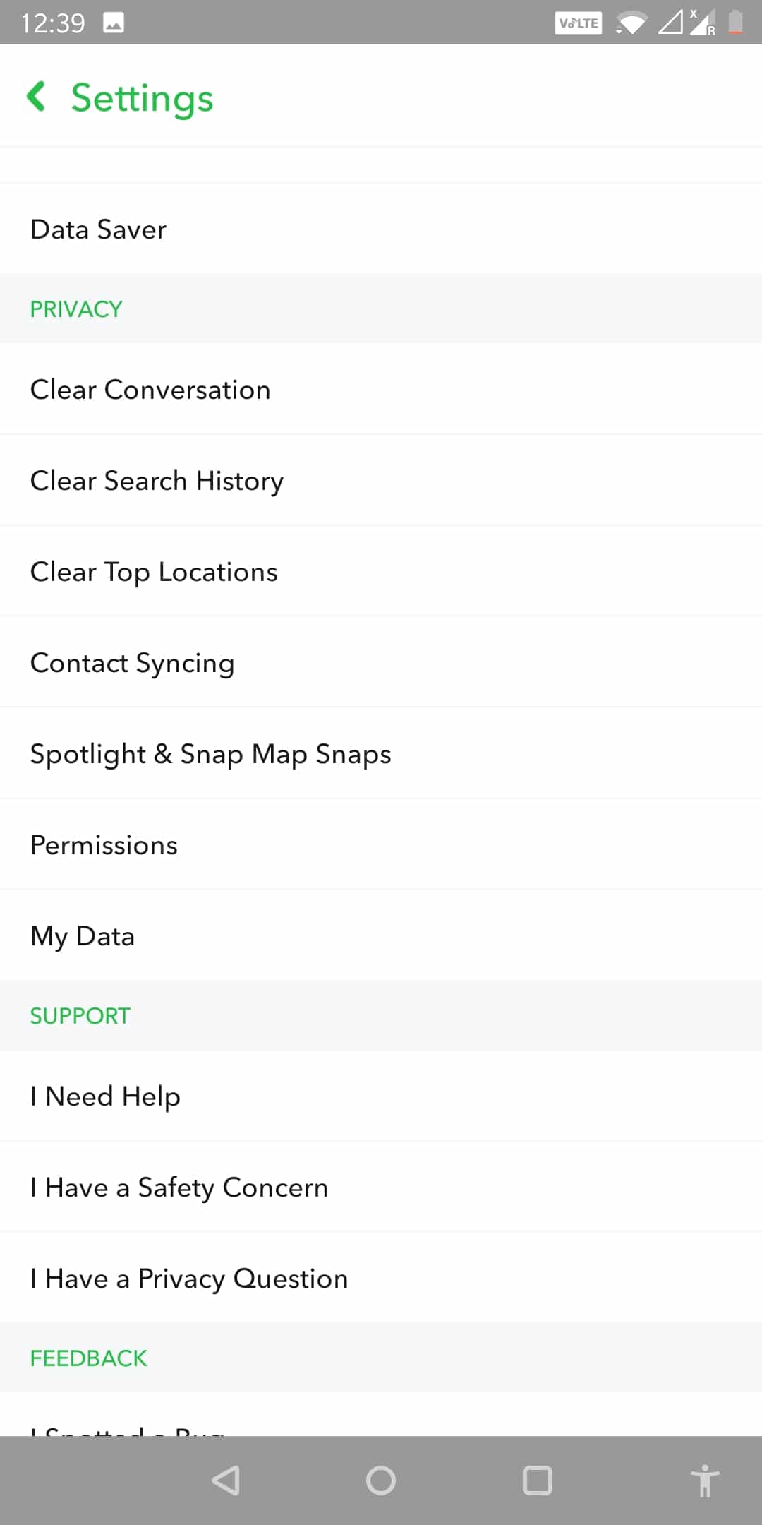 Now tap on the “Gear” icon. | How to Allow Camera Access on Snapchat
