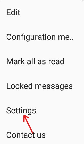 Now tap on the Settings from the menu