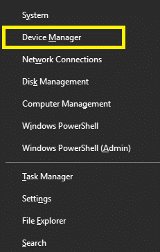Open Device Manager on your device