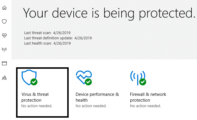 Mở Windows Defender và chạy quét phần mềm độc hại | Tăng tốc máy tính CHẬM của bạn
