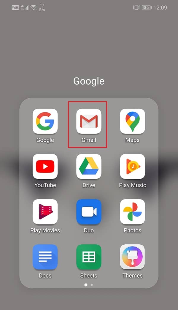 Open the Gmail app on your device | Fix Gmail app is not syncing on Android