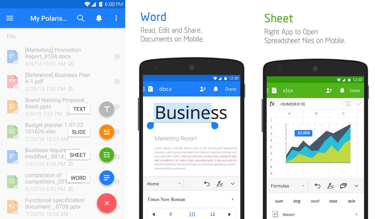 POLARIS OFFICE + PDF | Best Office Apps for Android to Boost Productivity