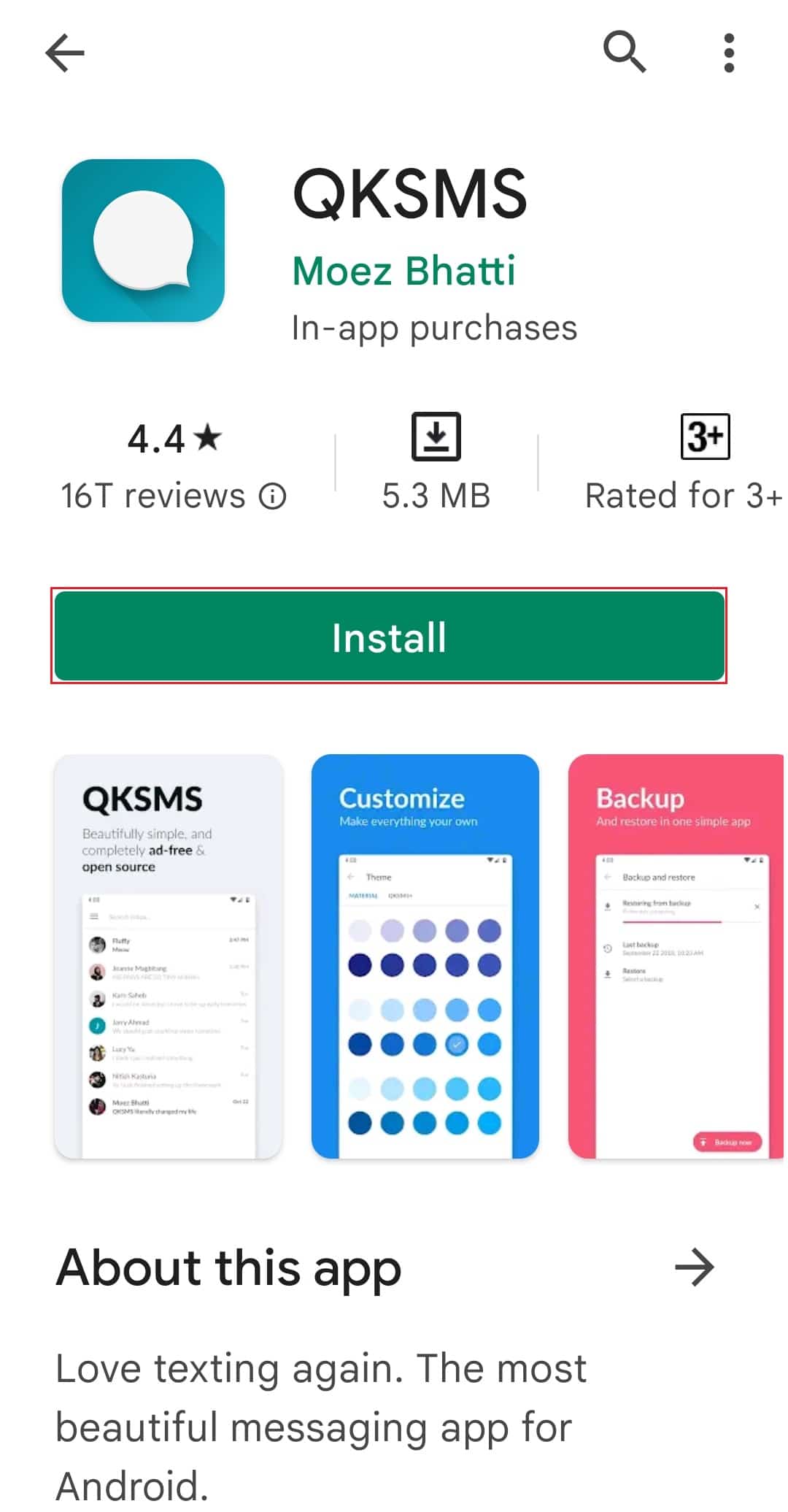 QKSMS. Best MMS App for Android
