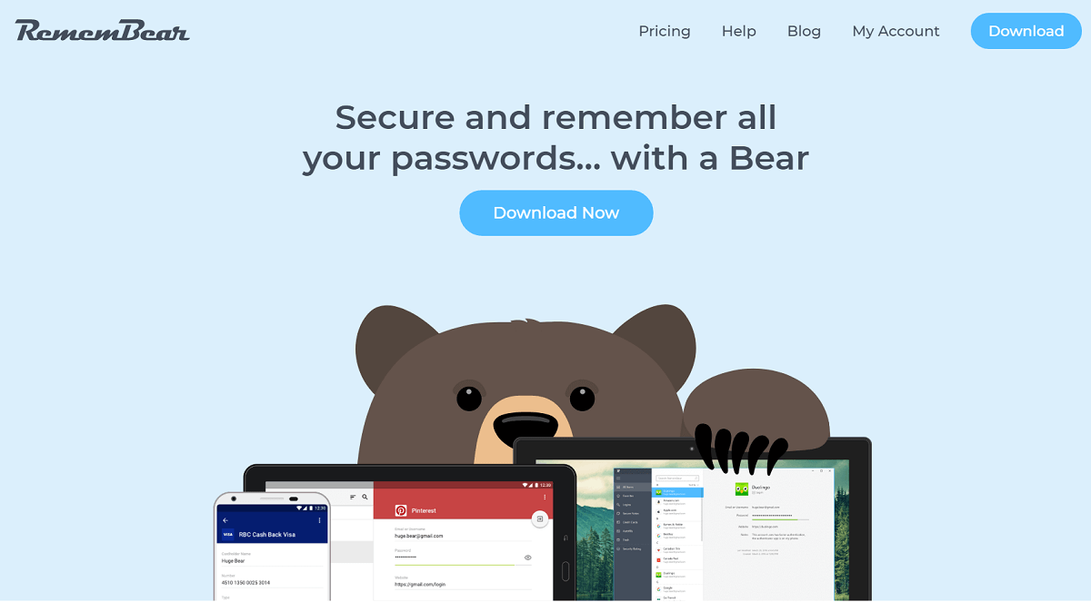 RememBear Free Password Manager in 2020