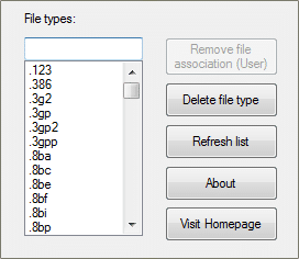 Remove file association(User)