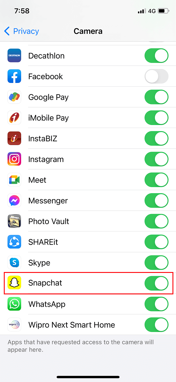 Remove restrictions on your camera on your iOS device