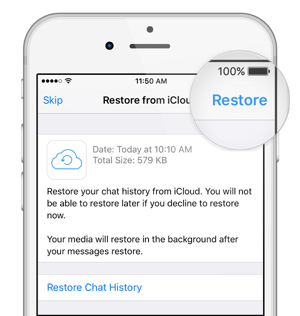 Restore Old WhatsApp chats to your new iPhone