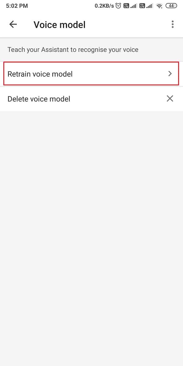 Retrain voice model | Fix Google Assistant Not Working on Android