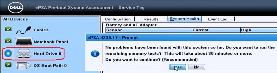Run Diagnostic at startup to check if the Hard disk is failing | 9 Ways to Fix Non-System Disk or Disk Error Message