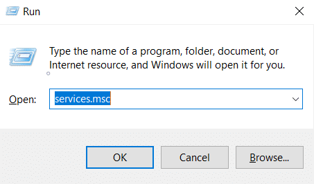 เรียกใช้หน้าต่างประเภท Services.msc แล้วกด Enter iPhone ไม่แสดงในคอมพิวเตอร์ของฉัน
